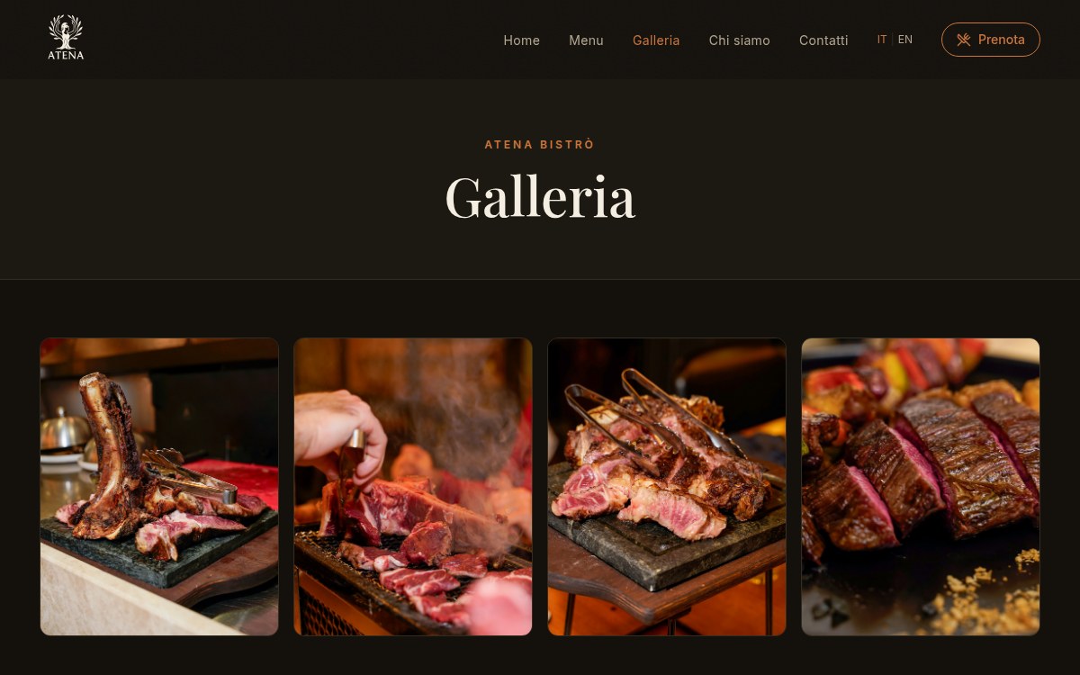 La galleria: le fotografie del locale e della griglia.